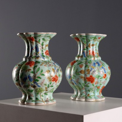 Paar Porzellanvasen