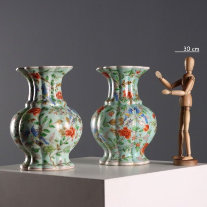 Paar Porzellanvasen