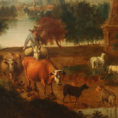 Architektonisches Capriccio mit Figuren, Architektonisches Capriccio mit Figuren