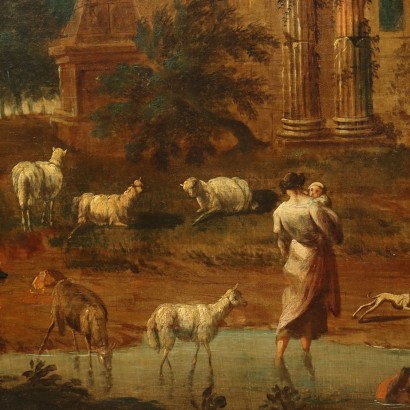 Architektonisches Capriccio mit Figuren, Architektonisches Capriccio mit Figuren