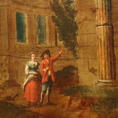 Architektonisches Capriccio mit Figuren, Architektonisches Capriccio mit Figuren