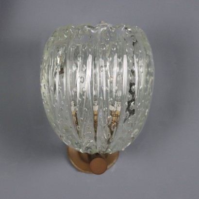 Zwei Glaswandlampen aus den 1950er Jahren