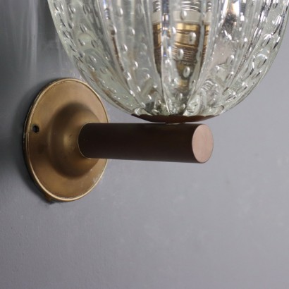 Zwei Glaswandlampen aus den 1950er Jahren