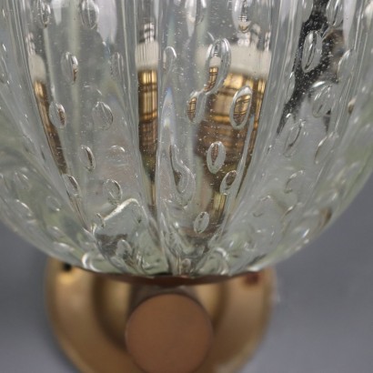 Zwei Glaswandlampen aus den 1950er Jahren