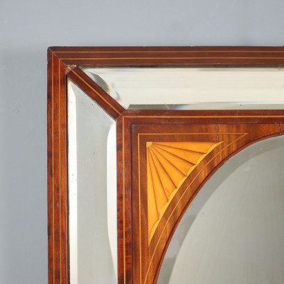 Spiegel, Mahagonispiegel mit Gewinde und%2, Mahagonispiegel mit Gewinde und%2