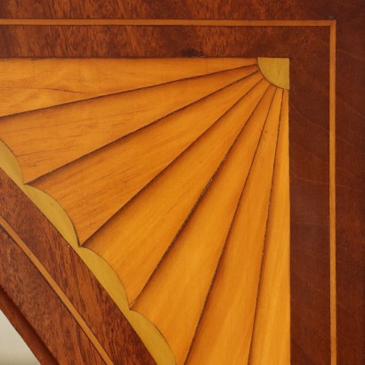 Spiegel, Mahagonispiegel mit Gewinde und%2, Mahagonispiegel mit Gewinde und%2