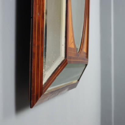 Spiegel, Mahagonispiegel mit Gewinde und%2, Mahagonispiegel mit Gewinde und%2