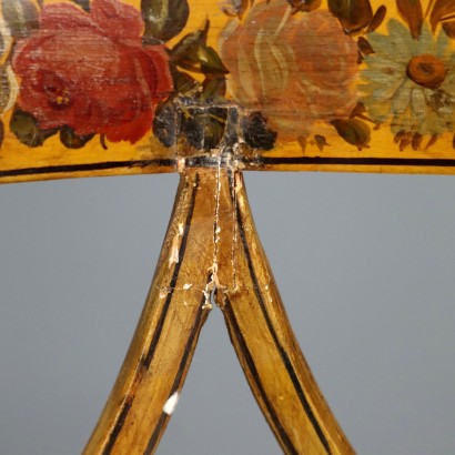 Paar bemalte Sessel, Paar lackierte Walnusssessel