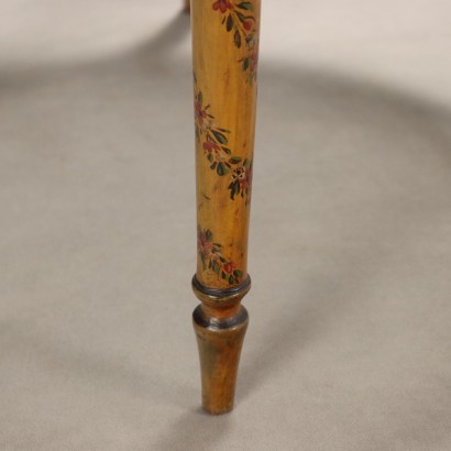 Paar bemalte Sessel, Paar lackierte Walnusssessel