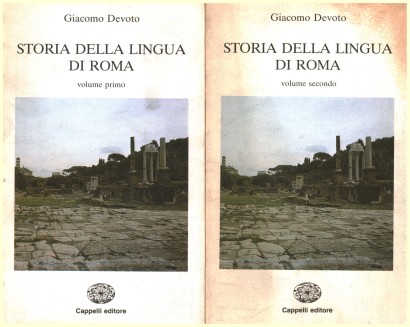 Storia della lingua di Roma (2 volumi)