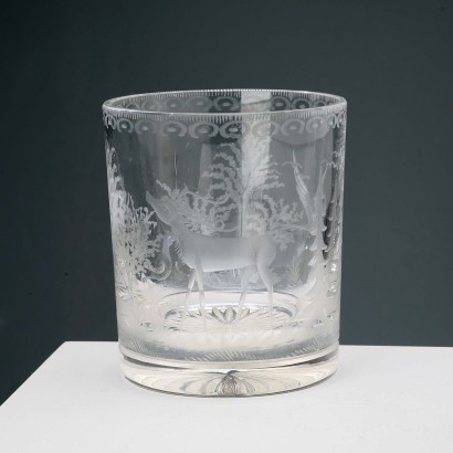 Seau à Glace Vintage Cristal Val Saint Lambert Belgique Années 30-40