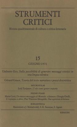 Strumenti critici 15