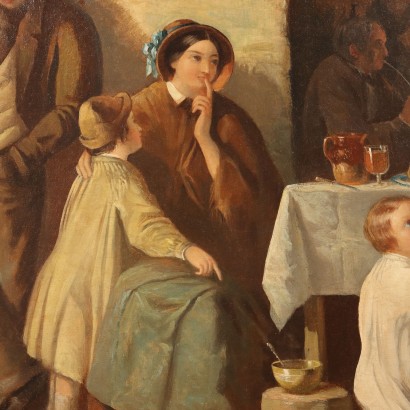 Gemälde einer Familieninterieurszene