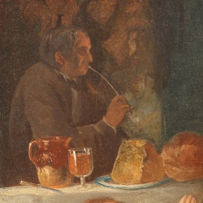 Gemälde einer Familieninterieurszene