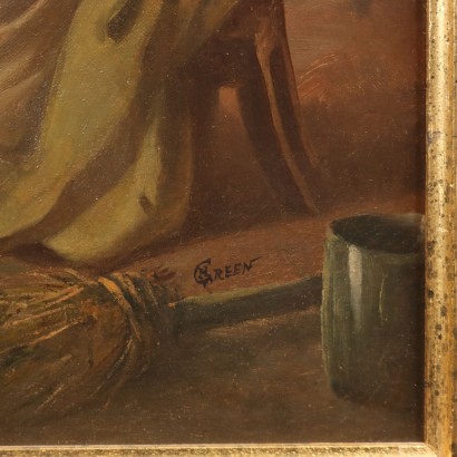 Gemälde einer Familieninterieurszene