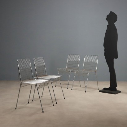 Vier Stühle aus den 1960er Jahren