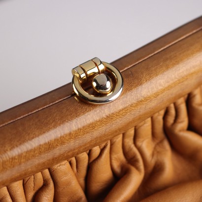 Sgargi Leather and Wood Clutch