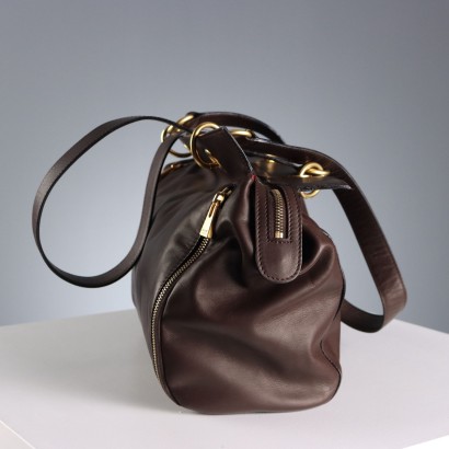 Celine Vintage Tasche, braun und gold