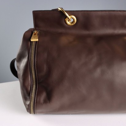 Celine Vintage Tasche, braun und gold