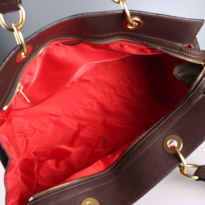 Celine Vintage Tasche, braun und gold