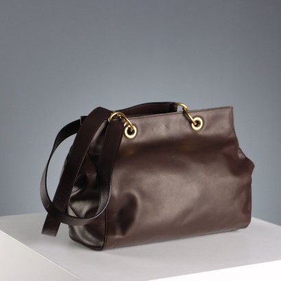 Celine Vintage Tasche, braun und gold