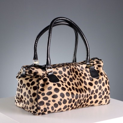 Sac en peau de poney vintage Sgargi Rose Bertin