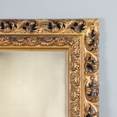 mirror, wooden and glass mirror