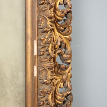 mirror, wooden and glass mirror