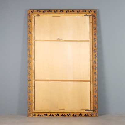 mirror, wooden and glass mirror