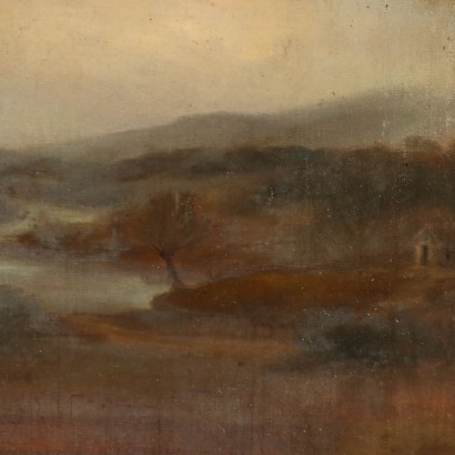 Painting Portrait of a Woman with a Dog