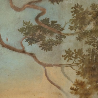 Painting Portrait of a Woman with a Dog