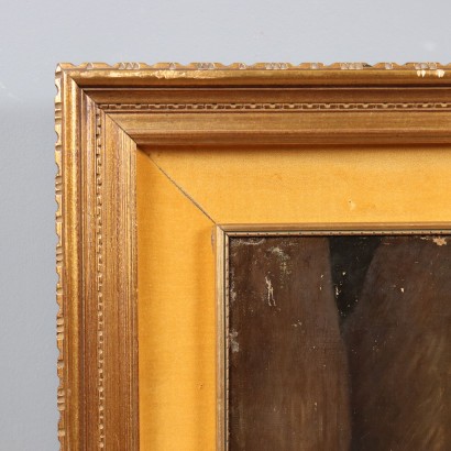 Painting Portrait of a Woman with a Dog