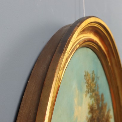 Painting Landscape with River and Figures