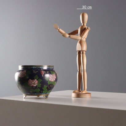 Vase Decorated with Cloisonné Enamels