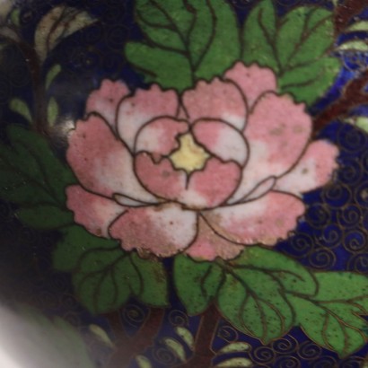 Vase Decorated with Cloisonné Enamels