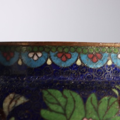 Vase Decorated with Cloisonné Enamels