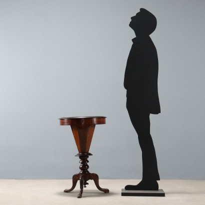 MESA DE TRABAJO, Mesa de costura de nogal