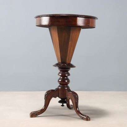 MESA DE TRABAJO, Mesa de costura de nogal