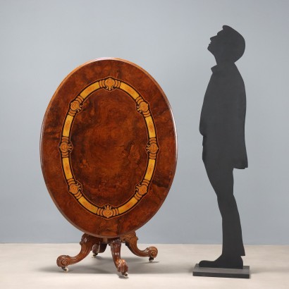 Table, Table en acajou à voile