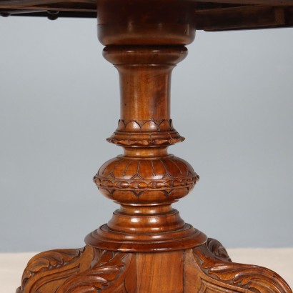 Table, Table en acajou à voile