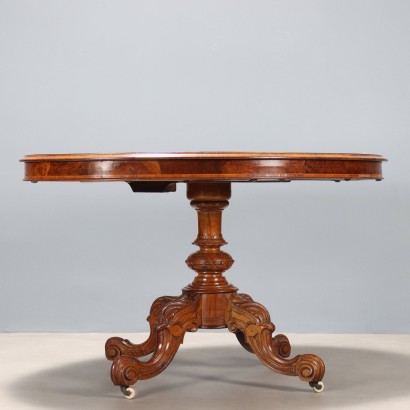 Table, Table en acajou à voile