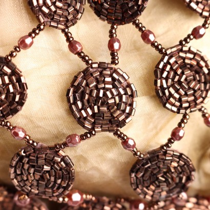 Monedero de cuentas marrones