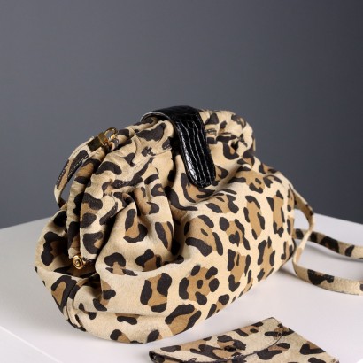 Sac en cuir imprimé vintage Sgargi