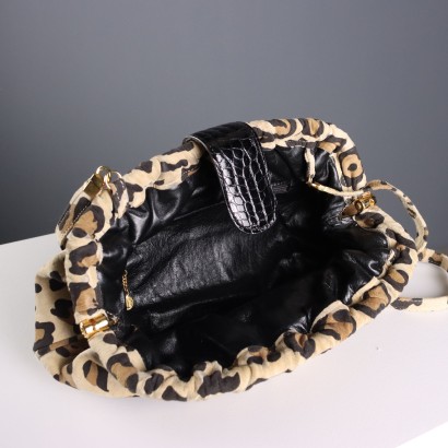 Sac en cuir imprimé vintage Sgargi