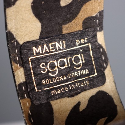 Sac en cuir imprimé vintage Sgargi