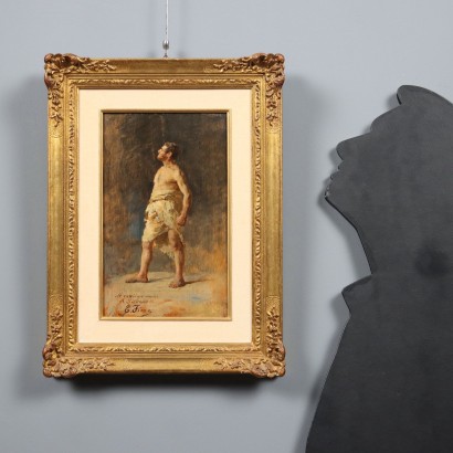 Painting by Enrico Fiore, Male Figure, Enrico Fiore, Enrico Fiore, Enrico Fiore