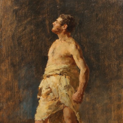 Painting by Enrico Fiore, Male Figure, Enrico Fiore, Enrico Fiore, Enrico Fiore