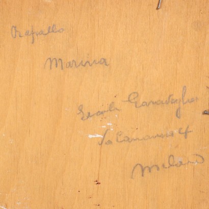 Peinture d'Ercole Garavaglia, Rapallo Marina, Ercole Garavaglia, Ercole Garavaglia, Ercole Garavaglia