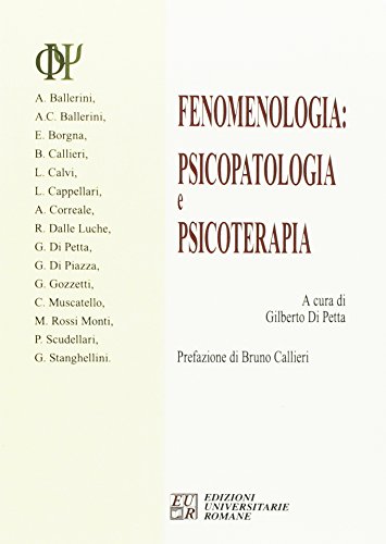Phénoménologie : psychopathologie et psychothérapie