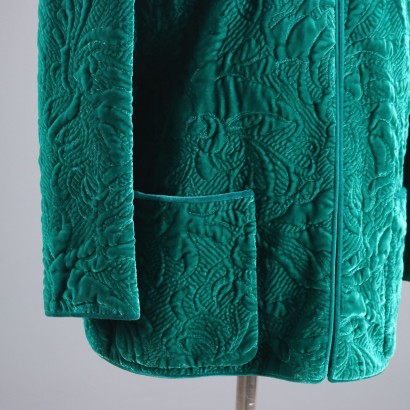 Valentino Vintage Green Velvet Jacket